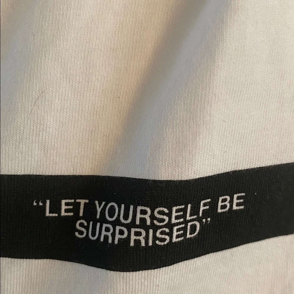 Zara unique boxy t shirt! Size medium wording on back & front - Picture 7 of 11